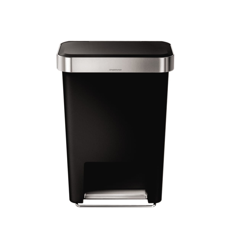 Kosz na śmieci 45L pedałowy LINER POCKET - czarny / simplehuman CW1385