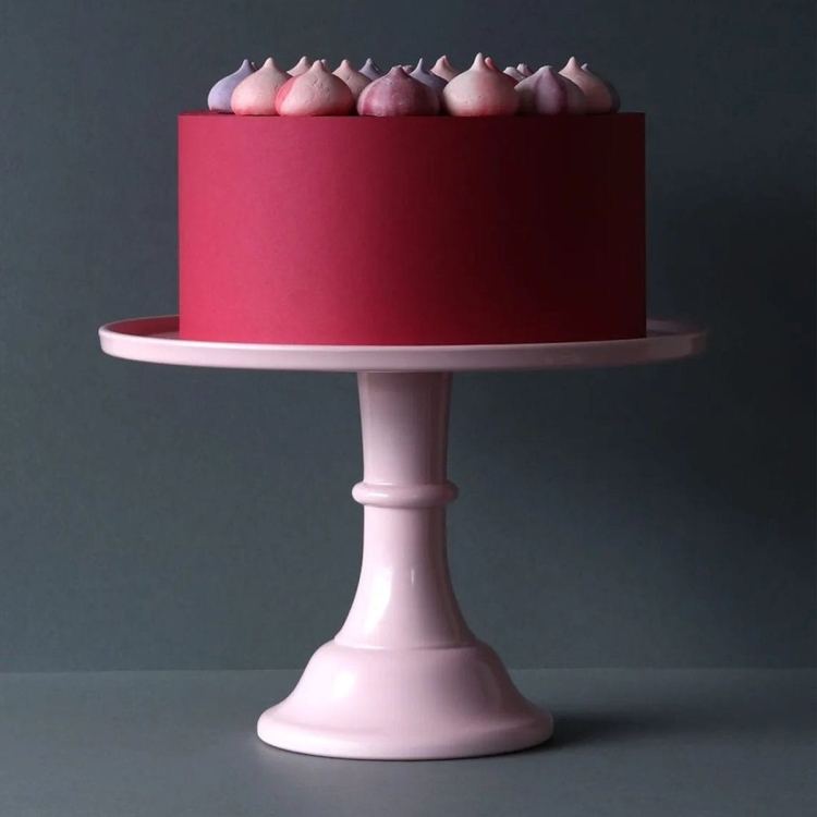Różowa patera na tort urodzinowy 30 cm