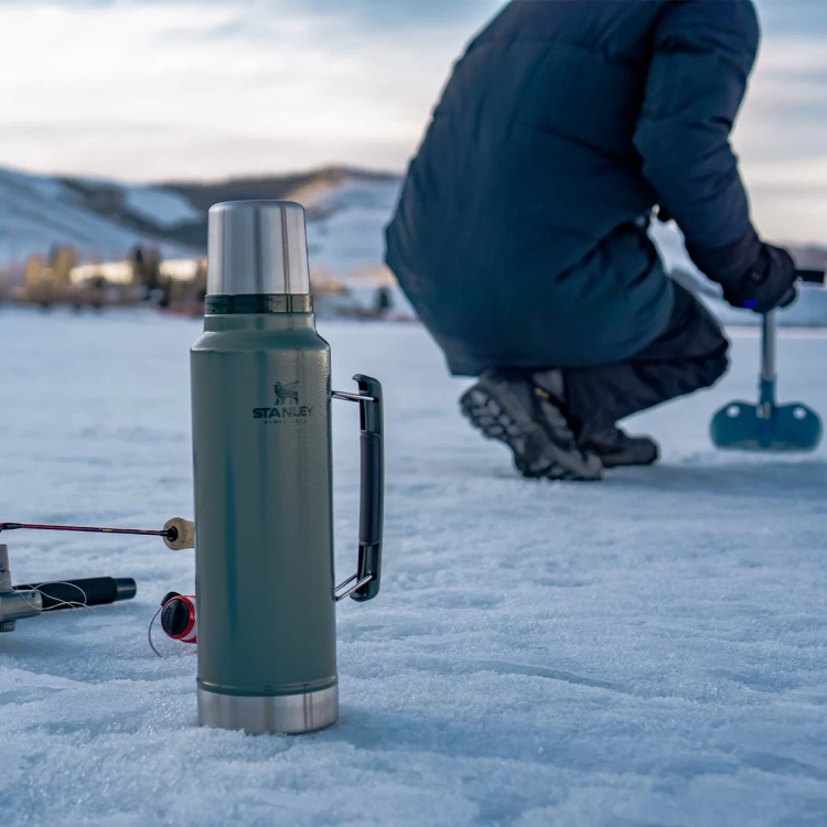 termos Stanley Classic 1l zielony Hammertone Green 10-08266-001