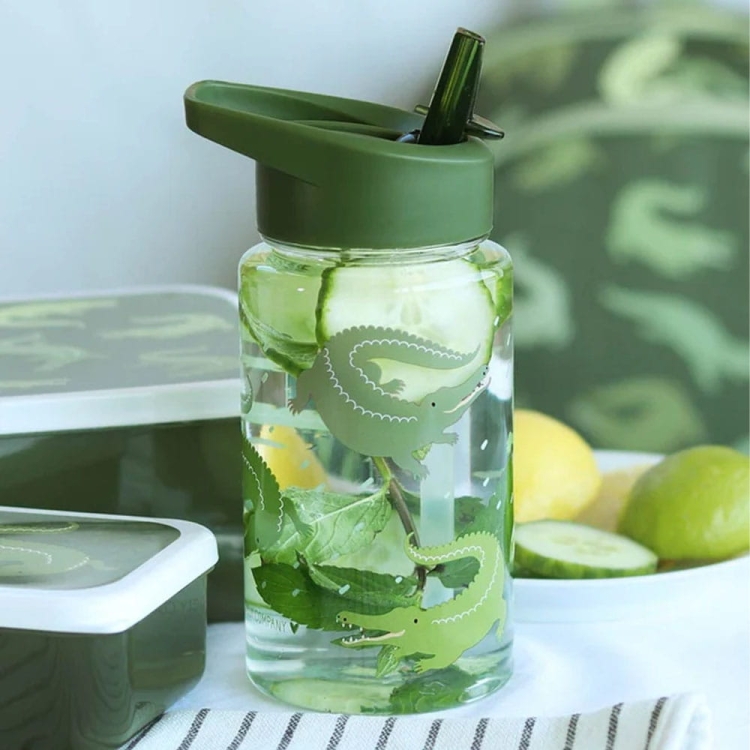 Bidon na wodę dla dzieci krokodyle CROCODILES 0,45L A Little Lovely Company w sklepie leduvel.pl