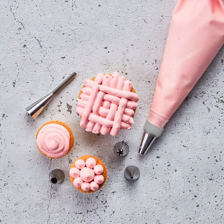 Worek cukierniczy z końcówkami + adapter Baker's Best / Birkmann 424081