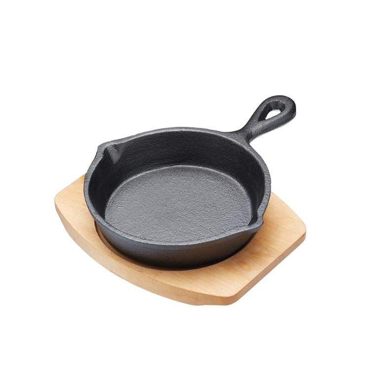 Patelnia żeliwna z deską do serwowania 13,5 cm / Artesà ARTFRY20