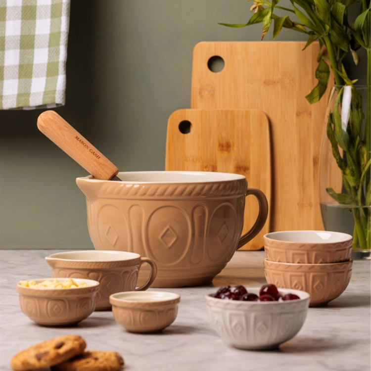 Tłoczona powierzchnia dzbanka Mason Cash Original Cane – detal wzoru