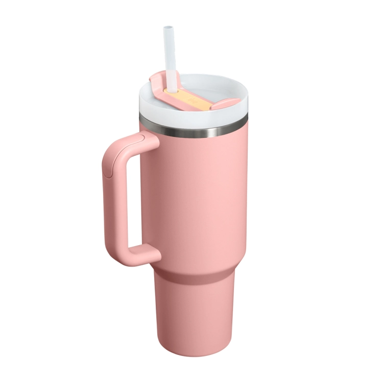 Stanley Quencher Peach Rose – pokrywka FlowState (zbliżenie)