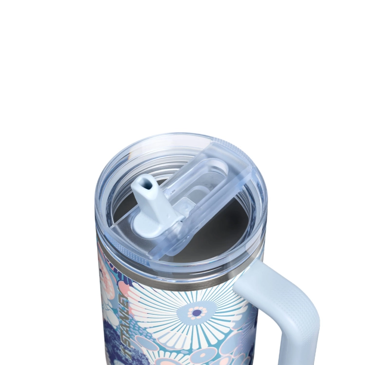 Stanley Quencher® ProTour Flip Straw 1.18L Blue Dream Wildflower, 10-12486-1383. Szczelny kubek ze słomką.
