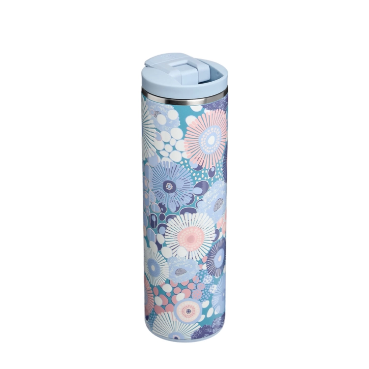 Stanley 1913 kubek termiczny na gorące napoje Aerolight Transit FlipTop 0.47L Blue Dream Wildflower. Kod produktu 10-13062-0386