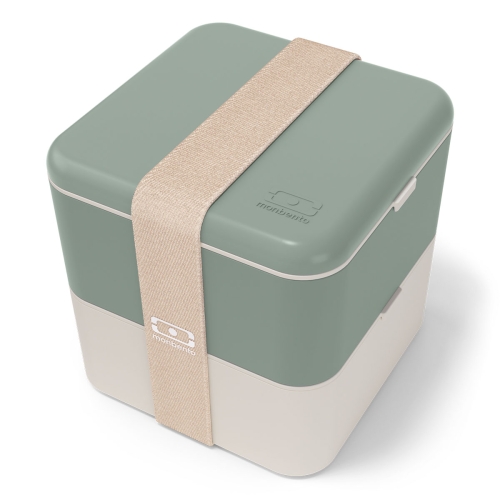 Monbento Square lunchbox 1,7 l Natural Green Light