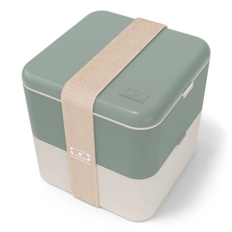Monbento Square lunchbox 1,7 l Natural Green Light