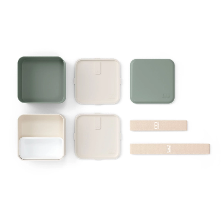 Monbento Square lunchbox 1,7 l Natural Green Light