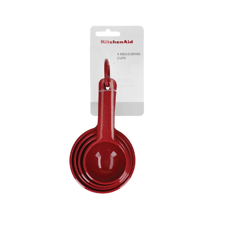 KitchenAid miarki kuchenne szklanki 4 szt Empire Red