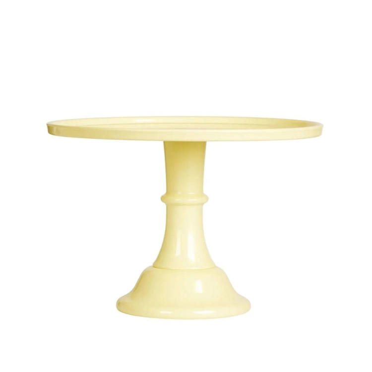 Patera na ciasto, na nóżce YELLOW 30 cm / A Little Lovely Company